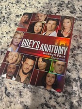 Grey's Anatomy Season 4 DVD 2008, 5 Disc Set USED EXCELLENT FS