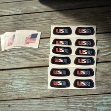 Pack of 20 USA Under Eye Blacks  10 American Flag Tattoos Sport USA