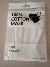 New White Cotton Face Masks 1