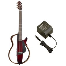 Yamaha SLG200S CRB Silent Steel String Guitar with PA-3C Power Adapter