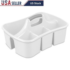Divided Utility Caddy Plastic Storage W/ Large Handle 4 Compartment Organizer US