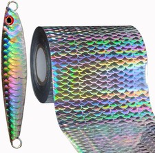 4cm50m Colorful Hot Stamping Foil for Fishing Lure Jigs Baits Spoon Paper