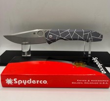 *NIB*UNBRANDED SPYDERCO NIRVANA STYLE KNIFE*TITANIUM *3.75"*BLADE*