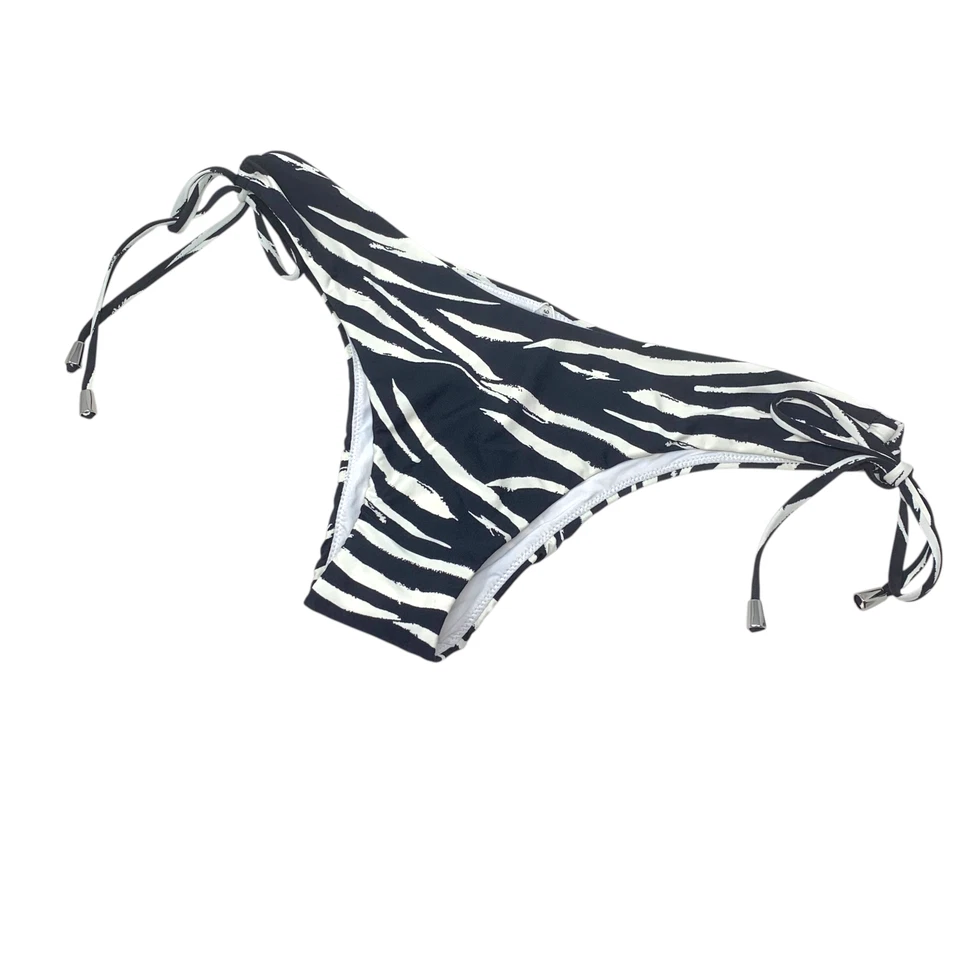 NUEVO Parte inferior de bikini Seafolly Australia con corbata lateral SOLO EE. UU. Talla 12 Estampado de cebra Nuevo con etiquetas Foto 3 de 4