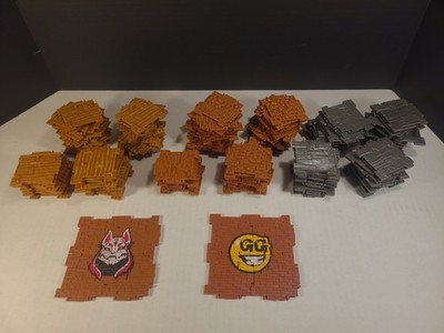 Lot of 150+ Pieces Fortnite Building Materials Brick Metal Wood Diorama