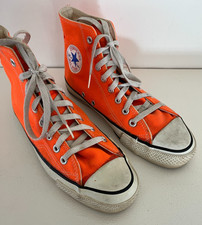 Vintage Converse All Star Chuck Taylor RARE ORANGE Made In USA Size 6.5 Shoes
