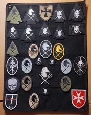 NSWDG Squadron 29 Patch Set.  Various Sizes & Time Periods Black Squadron AFO