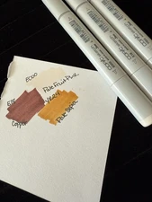 Copic Sketch Markers NEW, E000, E18, YR24 - Neutrals -  Qty 3