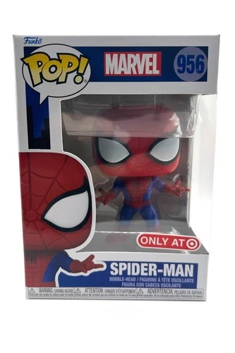 Funko Pop Marvel Spider-Man Only at Target Exclusive #956 w/Pop Protector!