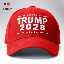 Trump 2028 Embroidered Baseball Cap MAGA Hat Make America Great Again USA