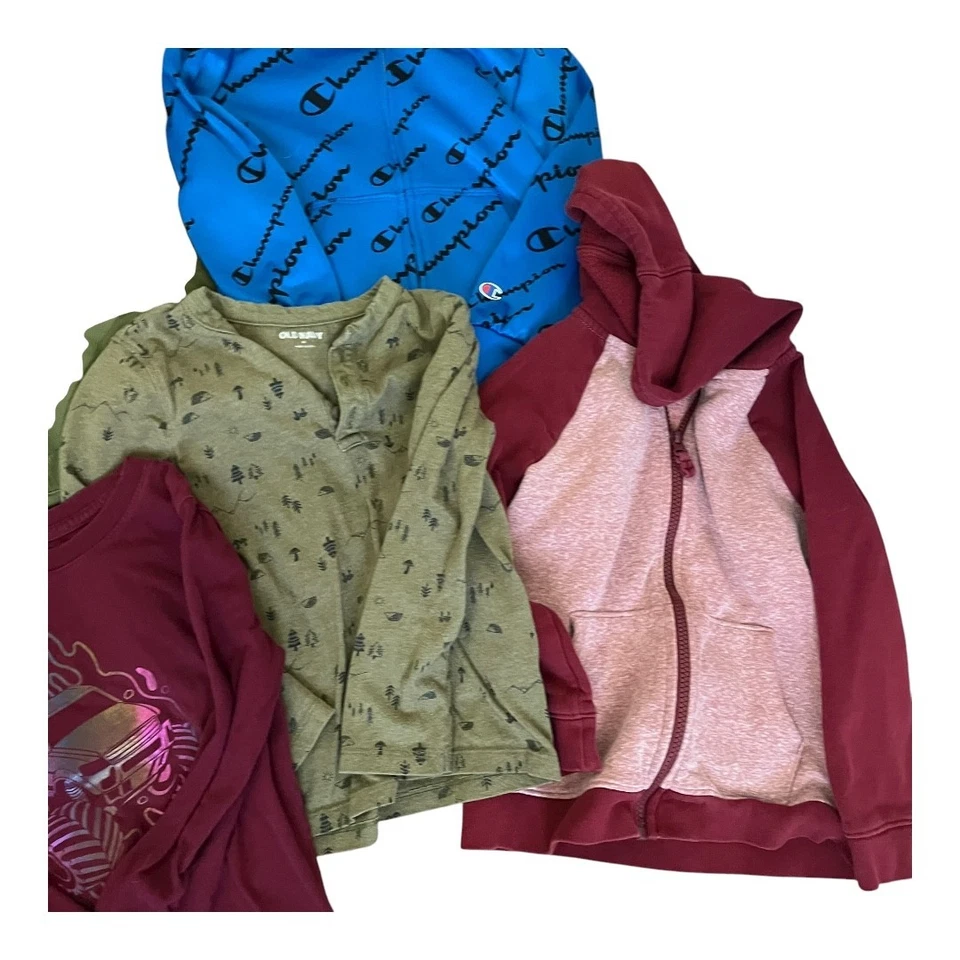 Lote Mixto Niños 5T Prendas para el torso Manga Larga Cremallera Sudaderas con Capucha Chaquetas Sudadera Chaleco Foto 3 de 4
