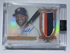2024 Topps Dynasty - Autographed Patch Yordan Alvarez #DAP-YA3 01/10 (AU, MEM)