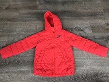 Nike Puffer Winter Coat Youth Girls Medium M Hot Pink Full Zip Quilted Jacket