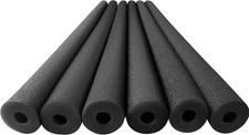Pool Noodles Foam 6 Pack - Soft Large Black Foam Noodle Tube, Bulk Swim Noodl...