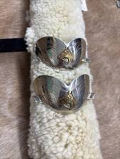 Western Cowboy Boot Toe Tips With Gold Horse Head