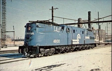 Conrail 4800 Electric Locomotive Frankford Junction Pennsylvania postcard t380