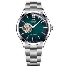 Orient Men's Automatic Open Heart Watch 30M Water Resistant Green Dial Watch