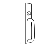 Adams Rite - 3001-21-US32D - Tubular Fixed Pull, With Cylinder Hole, Mortise