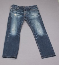 AG Adriano Goldschmied The Matchbox Slim Straight Jeans Men Denim Distressed 34R