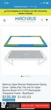 Machrus Trampoline 10  X 17  Replacement Spring Cover