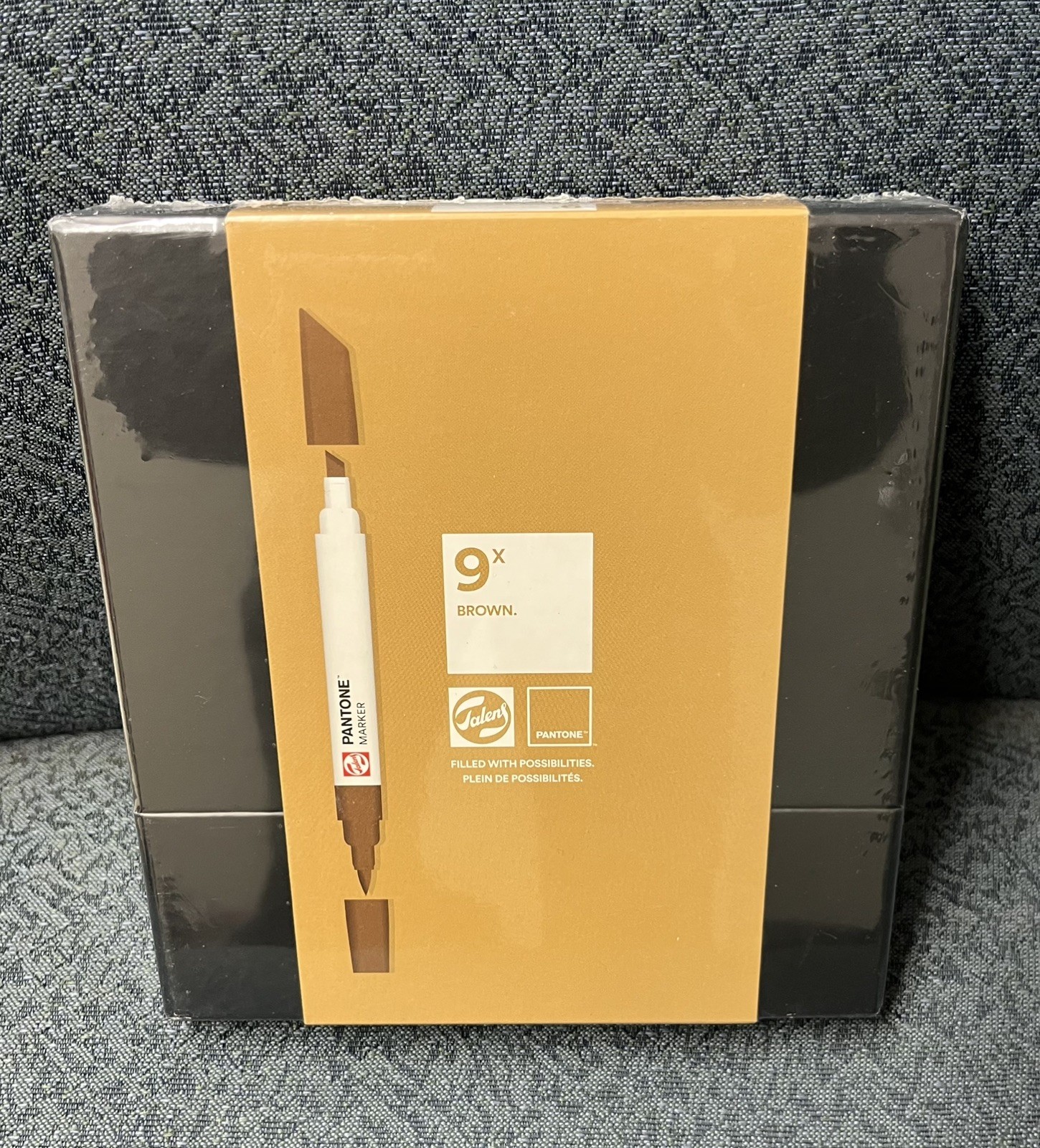 Talens Pantone Dual Tip Marker Set of 9, Brown - New In Box