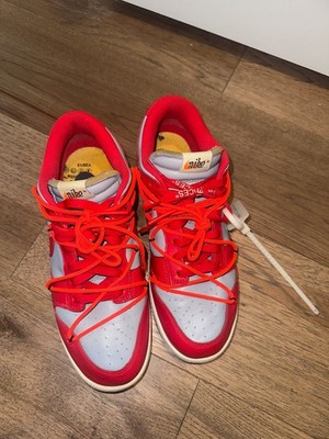 Size 9.5 - Nike Dunk Low x OFF-WHITE University Red 2019