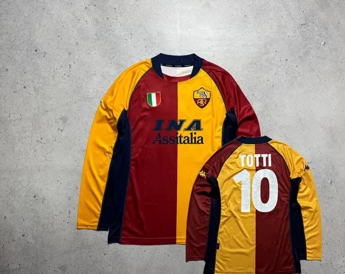 ソ*ん様 asローマ 01-02シーズン 長袖 トッティ kappa Kappa FC Roma 2001/2002 Totti #10 Vintage Jersey Long Sleeve | eBay