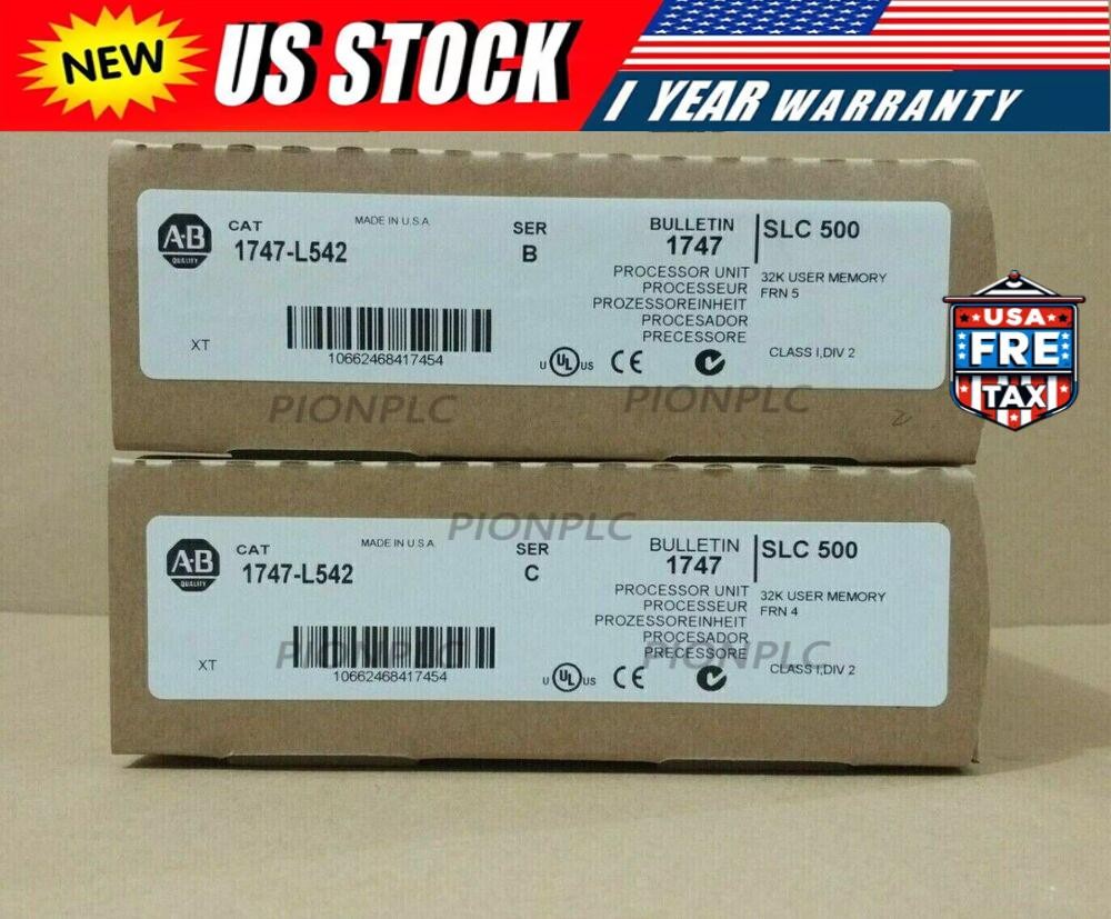New Sealed AB 1747-L542 SER B SLC 500 5/04 CPU Processor Unit 1747L542