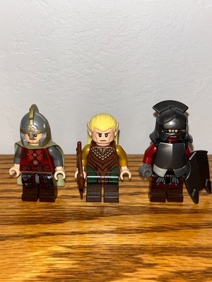 LEGO Lord of The Rings MINIFIGURES (Legolas, Rohan soldier and Uruk-hai ...
