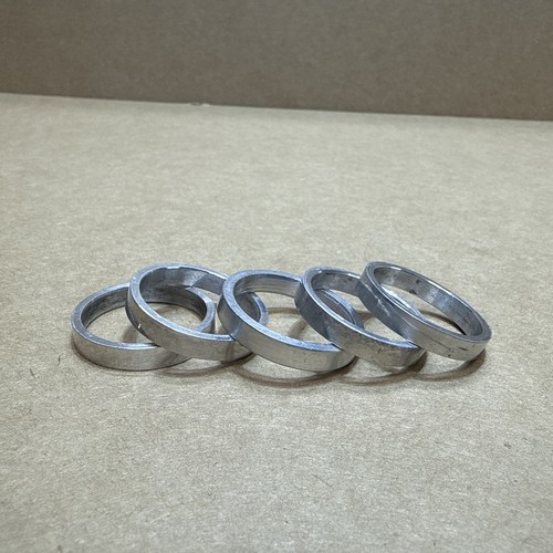 Set of 5 Five Aluminum One Inch 1" x 35mm Bicycle Headset Spacers rya55