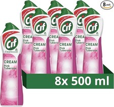 Cif Pink Tuberose Cream Cleaner, 500 ml, (Pack of 8) 30.14 per litre
