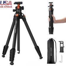 Compact Aluminum Travel Tripod W/ 40mm Ball Head DSLR Mirrorless Cameras New