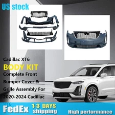 Fits 2020-2024 Cadillac XT6 Complete Front Bumper Cover & Grille Assembly