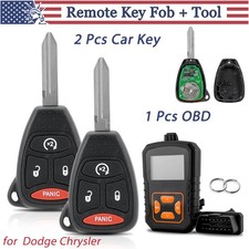 2 For 2007 2008 2009 Dodge Ram 1500 2500 3500 Remote Key Fob 4b Programmer Tool