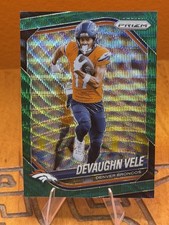 2025 Panini Prizm - Devaughn Vele #54 Green Wave Prizm