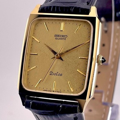 Seiko Dolce Gold Tungsten Watch 5931-5550 Ladies Quartz Vintage | eBay