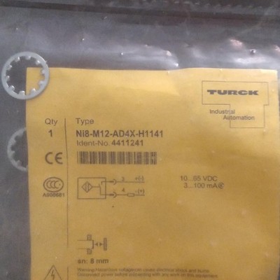 Neu TURCK NI8-M12-AD4X-H1141 4411241 Induktiver Näherungsschalter