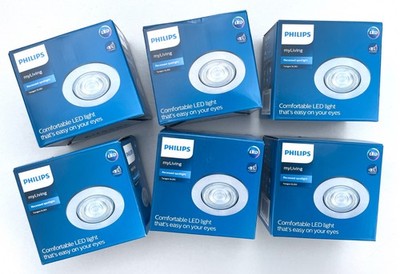 6 x PHILIPS TARAGON SL262 LED EINBAUSTRAHLER 2700K - 4,5W WINKELVERSTELLBAR