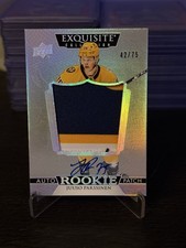 2022-23 Upper Deck The Cup Exquisite Rookie Patch Auto Juuso Parssinen /75 Preds