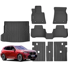 Floor mats & Trunk Mat & Backrest Mat Compatible with 2025 2026 BMW X3 M50/30 xD