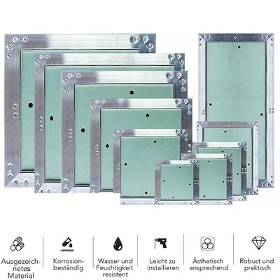 MUCOLA Revisionsklappe Revisionstür Wartungsklappe Revision Größen Gipskarton Aluminium
