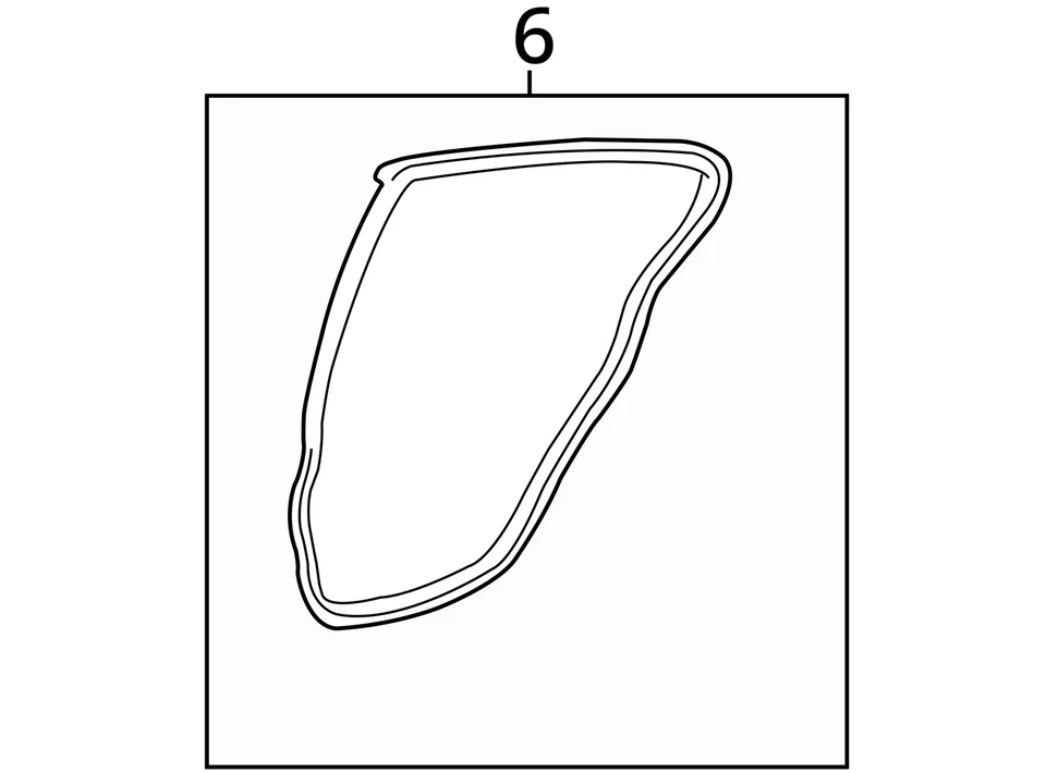 Sello de resistencia envolvente para puerta trasera izquierda para LEXUS GS350 GS430 6787230300 OEM NUEVO Foto 4 de 4