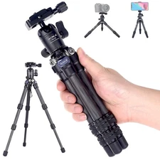 AOKA 15.7in/0.97lb Lightweight Compact Carbon Fiber Tripod with 360° Ballhead