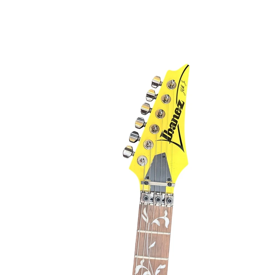 Ibanez JEMJRSP Yellow Steve Vai Signature Guitar HSH Monkey Grip Near Mint - Image 3 of 4