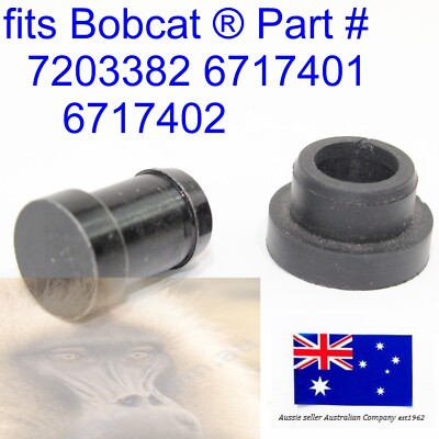 fits Bobcat Fuel Tank Drain Bung Hole Steel Plug &amp; Grommet T190
