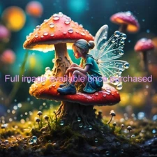 Mushroom Fairy | High Resolution Digital Wall Art Print | Download