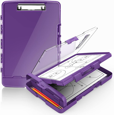 Original Clipboard with 2 Storage & Pen Holder, Heavy Duty Clip Boards 
