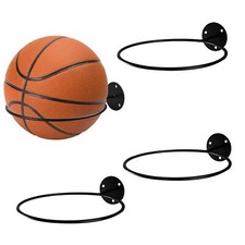 4 Pack Wall Mounted Metal Sports Ball Rack Holder Display Storage Organizer