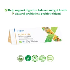 Fuxion Flora Liv Probiotic Prebiotic Drink Supports Digestive Health-28 Sachets