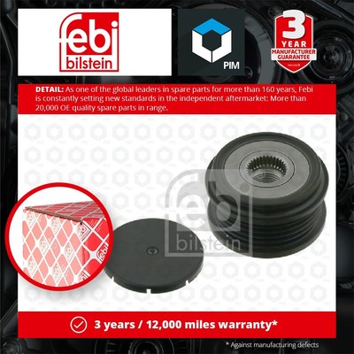 Overrunning Alternator Pulley fits VW PASSAT 3B3, 3B6 2.0 00 to 05 AZM Clutch